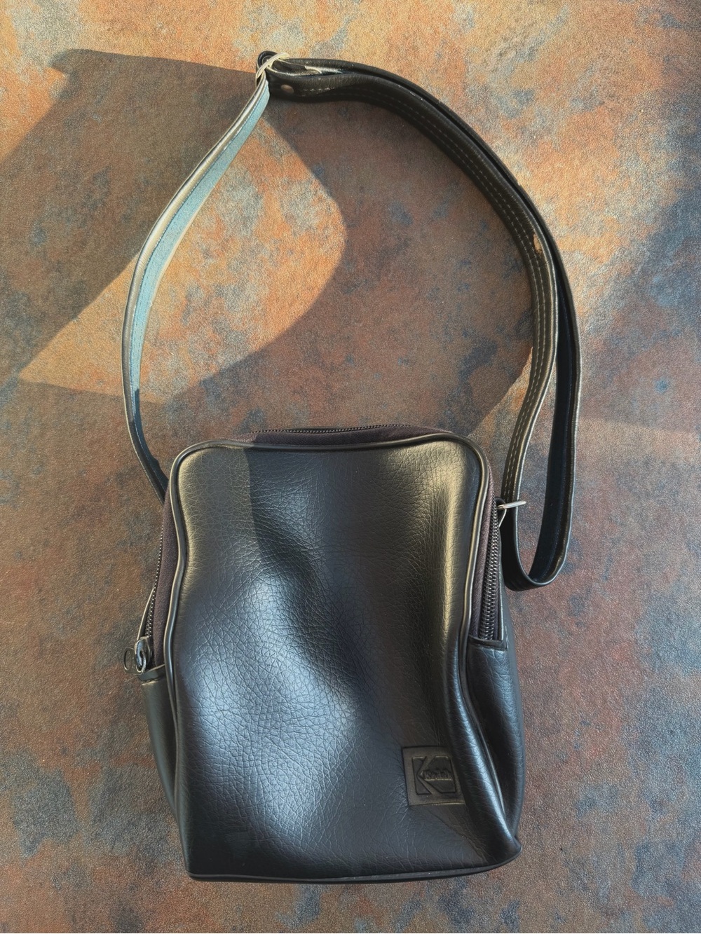 Vintage Late 70s Kodak Leather Camera Bag